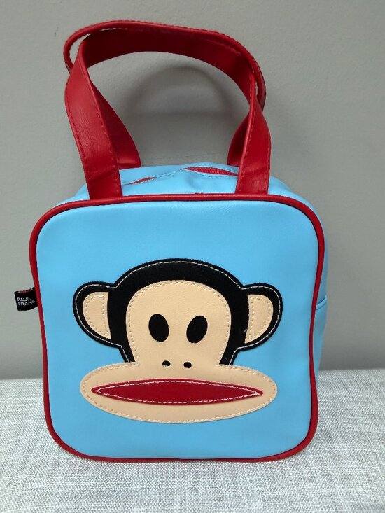Paul Frank Handbags - Paul Frank Blue and Red Julius Monkey Mini Square Handbag 2009